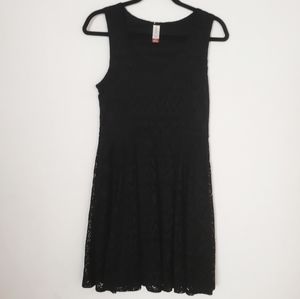 No Boundaries Black Eyelet Tank Dress